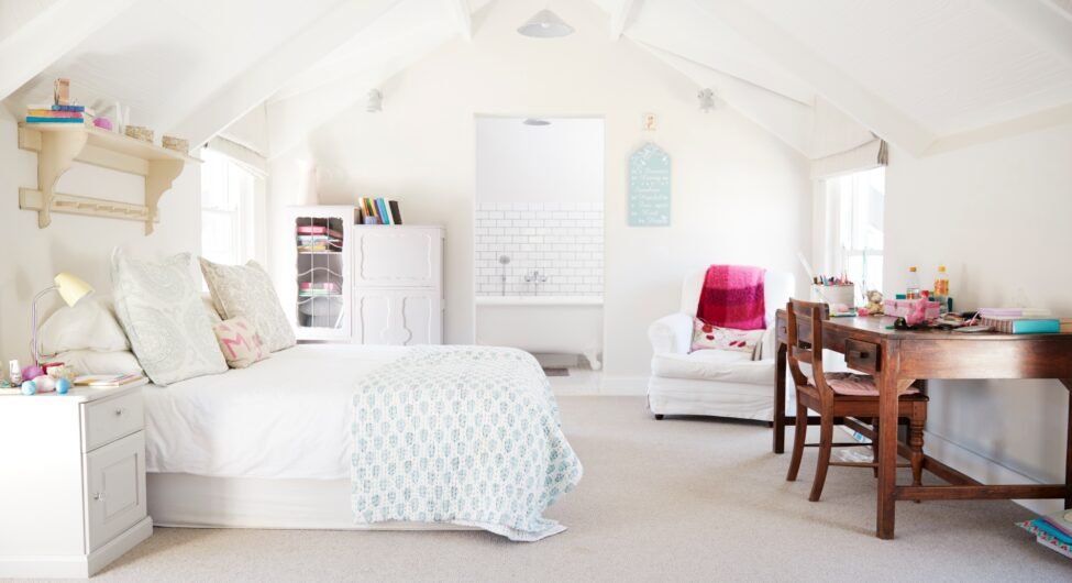 Bedroom in a period conversion family home