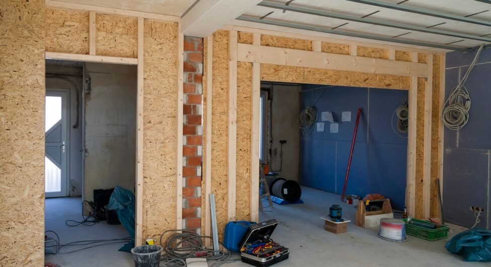 Interior of a house under construction. Renovation of an apartment